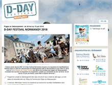 Tablet Screenshot of ddayfestival.com